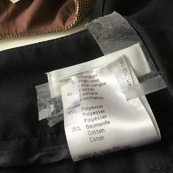 St. Emile wool blend black straight to wide leg trousers. Size 10 - Picture 10 of 10